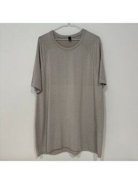 Lululemon Metal Vent Tech Short-Sleeve Shirt Raw Linen / White Size 2XL